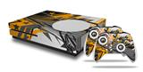WraptorSkinz Decal Skin Wrap Set works with 2016 and newer XBOX One S Console and 2 Controllers Baja 0032 Orange