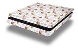 Vinyl Decal Skin Wrap compatible with Sony PlayStation 4 Slim Console Sea Shells 02 White (PS4 NOT INCLUDED)