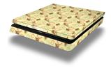 Vinyl Decal Skin Wrap compatible with Sony PlayStation 4 Slim Console Sea Shells 02 Yellow Sunshine (PS4 NOT INCLUDED)