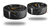 Skin Wrap Decal Set 2 Pack for Amazon Echo Dot 2 - Baja 0023 Orange (2nd Generation ONLY - Echo NOT INCLUDED)