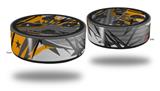 Skin Wrap Decal Set 2 Pack for Amazon Echo Dot 2 - Baja 0032 Orange (2nd Generation ONLY - Echo NOT INCLUDED)