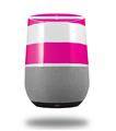 Decal Style Skin Wrap for Google Home Original - Psycho Stripes Hot Pink and White (GOOGLE HOME NOT INCLUDED)