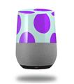 Decal Style Skin Wrap for Google Home Original - Kearas Polka Dots Purple And Blue (GOOGLE HOME NOT INCLUDED)
