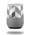 Decal Style Skin Wrap for Google Home Original - Chevrons Gray And Charcoal (GOOGLE HOME NOT INCLUDED)