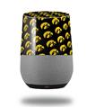 Decal Style Skin Wrap for Google Home Original - Iowa Hawkeyes Tigerhawk Tiled 06 Gold on Black (GOOGLE HOME NOT INCLUDED)