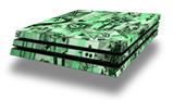 Vinyl Decal Skin Wrap compatible with Sony PlayStation 4 Pro Console Scene Kid Sketches Green (PS4 NOT INCLUDED)