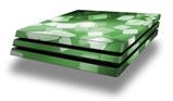 Vinyl Decal Skin Wrap compatible with Sony PlayStation 4 Pro Console Bokeh Squared Green (PS4 NOT INCLUDED)