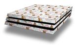 Vinyl Decal Skin Wrap compatible with Sony PlayStation 4 Pro Console Sea Shells 02 White (PS4 NOT INCLUDED)