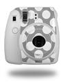 WraptorSkinz Skin Decal Wrap compatible with Fujifilm Mini 8 Camera Kearas Polka Dots Whtie On Gray (CAMERA NOT INCLUDED)