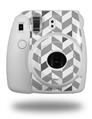 WraptorSkinz Skin Decal Wrap compatible with Fujifilm Mini 8 Camera Chevrons Gray And Charcoal (CAMERA NOT INCLUDED)