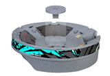 Baja 0040 Neon Teal - Vinyl Skin Partial Wrap Graphic fits Top Half of Ultraskiff 360 (ULTRASKIFF NOT INCLUDED)