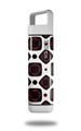 Skin Decal Wrap for Clean Bottle Square Titan Plastic 25oz Red And Black Squared (BOTTLE NOT INCLUDED)