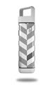 Skin Decal Wrap for Clean Bottle Square Titan Plastic 25oz Chevrons Gray And Charcoal (BOTTLE NOT INCLUDED)