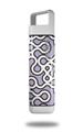 Skin Decal Wrap for Clean Bottle Square Titan Plastic 25oz Locknodes 03 Lavender (BOTTLE NOT INCLUDED)