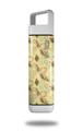 Skin Decal Wrap for Clean Bottle Square Titan Plastic 25oz Sea Shells 02 Yellow Sunshine (BOTTLE NOT INCLUDED)