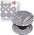 Decal Style Vinyl Skin Wrap 3 Pack for PopSockets Locknodes 03 Lavender (POPSOCKET NOT INCLUDED)