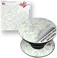 Decal Style Vinyl Skin Wrap 3 Pack for PopSockets Watercolor Leaves White (POPSOCKET NOT INCLUDED)