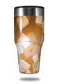 Skin Decal Wrap for Walmart Ozark Trail Tumblers 40oz Bokeh Squared Orange (TUMBLER NOT INCLUDED) by WraptorSkinz