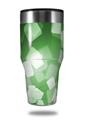 Skin Decal Wrap for Walmart Ozark Trail Tumblers 40oz Bokeh Squared Green (TUMBLER NOT INCLUDED) by WraptorSkinz