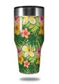 Skin Decal Wrap for Walmart Ozark Trail Tumblers 40oz Beach Flowers 02 Sage Green (TUMBLER NOT INCLUDED) by WraptorSkinz
