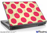 Laptop Skin (Large) - Kearas Polka Dots Pink On Cream