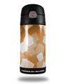 Skin Decal Wrap for Thermos Funtainer 12oz Bottle Bokeh Squared Orange (BOTTLE NOT INCLUDED) by WraptorSkinz