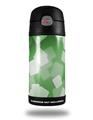 Skin Decal Wrap for Thermos Funtainer 12oz Bottle Bokeh Squared Green (BOTTLE NOT INCLUDED) by WraptorSkinz