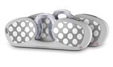 Decal Style Vinyl Skin Wrap 2 Pack for Nooz Glasses Rectangle Case Kearas Polka Dots Whtie On Gray (NOOZ NOT INCLUDED) by WraptorSkinz