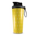 Skin Wrap Decal for IceShaker 2nd Gen 26oz Hearts Yellow On White (SHAKER NOT INCLUDED)