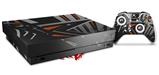 Skin Wrap for XBOX One X Console and Controller Baja 0023 Orange Burnt