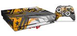 Skin Wrap for XBOX One X Console and Controller Baja 0032 Orange