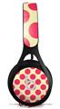 WraptorSkinz Skin Decal Wrap compatible with Beats EP Headphones Kearas Polka Dots Pink On Cream Skin Only HEADPHONES NOT INCLUDED