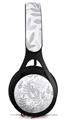 WraptorSkinz Skin Decal Wrap compatible with Beats EP Headphones Watercolor Leaves Purple Skin Only HEADPHONES NOT INCLUDED