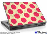 Laptop Skin (Medium) - Kearas Polka Dots Pink On Cream