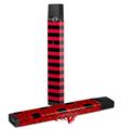 Skin Decal Wrap 2 Pack for Juul Vapes Stripes Red JUUL NOT INCLUDED