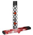 Skin Decal Wrap 2 Pack for Juul Vapes Locknodes 05 Red JUUL NOT INCLUDED