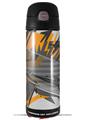 Skin Decal Wrap for Thermos Funtainer 16oz Bottle Baja 0032 Orange (BOTTLE NOT INCLUDED) by WraptorSkinz