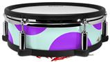 Skin Wrap works with Roland vDrum Shell PD-128 Drum Kearas Polka Dots Purple And Blue (DRUM NOT INCLUDED)