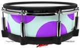 Skin Wrap works with Roland vDrum Shell PD-140DS Drum Kearas Polka Dots Purple And Blue (DRUM NOT INCLUDED)