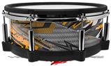 Skin Wrap works with Roland vDrum Shell PD-140DS Drum Baja 0032 Orange (DRUM NOT INCLUDED)