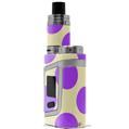 Skin Decal Wrap for Smok AL85 Alien Baby Kearas Polka Dots Purple On Cream VAPE NOT INCLUDED