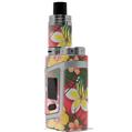 Skin Decal Wrap for Smok AL85 Alien Baby Beach Flowers 02 Coral VAPE NOT INCLUDED