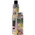 Skin Decal Wrap for Smok AL85 Alien Baby Beach Flowers 02 Pink VAPE NOT INCLUDED