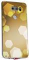 Skin Decal Wrap for LG V30 Bokeh Hex Yellow