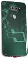 Skin Decal Wrap for LG V30 Bokeh Music Seafoam Green
