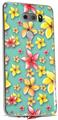 Skin Decal Wrap for LG V30 Beach Flowers Seafoam Green