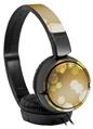 Decal style Skin Wrap for Sony MDR ZX110 Headphones Bokeh Hex Yellow (HEADPHONES NOT INCLUDED)