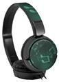 Decal style Skin Wrap for Sony MDR ZX110 Headphones Bokeh Music Seafoam Green (HEADPHONES NOT INCLUDED)