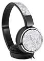 Decal style Skin Wrap for Sony MDR ZX110 Headphones Watercolor Leaves Purple (HEADPHONES NOT INCLUDED)
