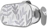 Decal style Skin Wrap compatible with Oculus Go Headset - Watercolor Leaves Purple (OCULUS NOT INCLUDED)